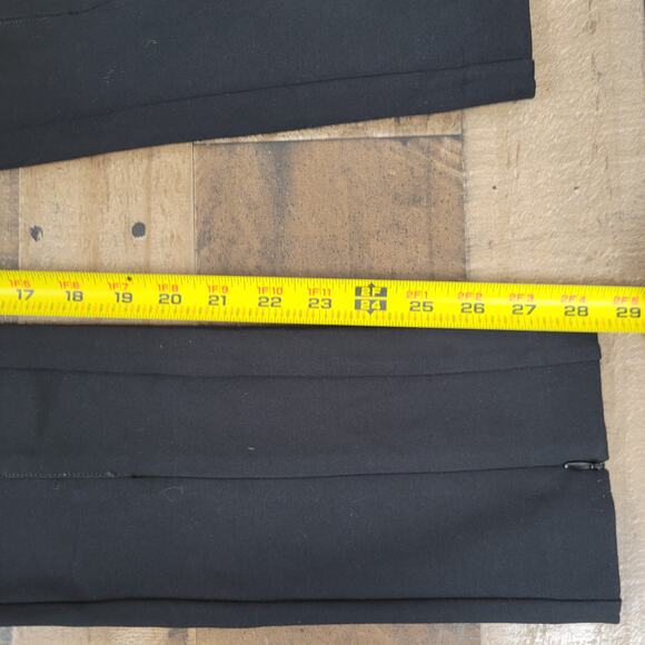 Anthropologie Maeve Zipper Ankle Dress Pants Career Office Black Preppy 0 Petite - Picture 15 of 15